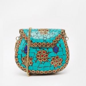 St. Xavier Stone Metal Crossbody Bag